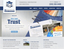 Tablet Screenshot of mhconstructioninc.com